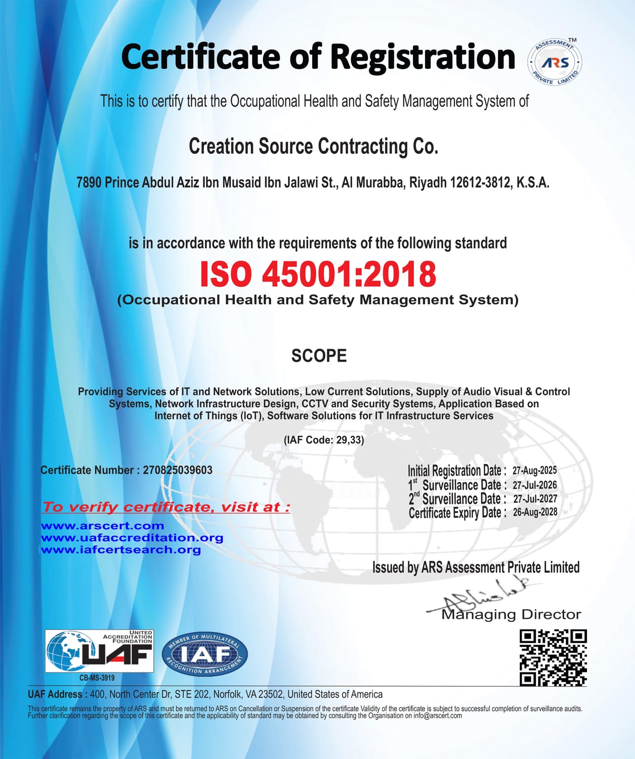 ISO 45001 2018